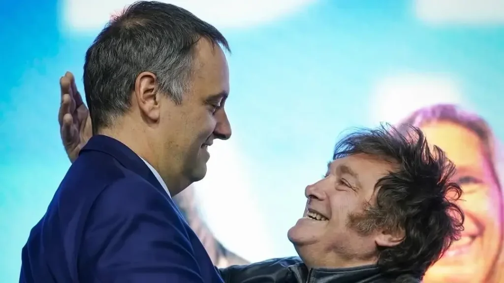 Javier Milei y Manuel Ardoni