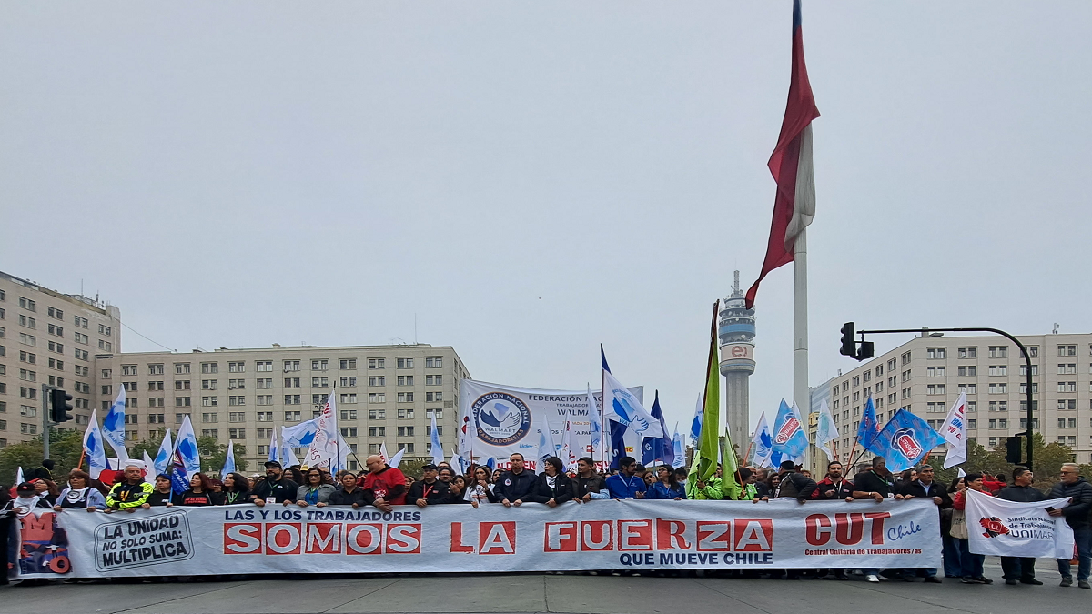 Imagen referencial movimientos gremiales marcha 1 de mayo de 2026. Foto: Redacción.cl