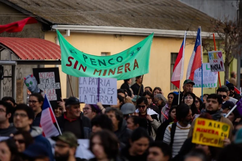 En votación unánime Comisión de Evaluación Ambiental del Biobío aprueba explotación minera de tierras raras en Penco movilización penco 2 olca